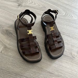 Celine Triomphe gladiator sandals